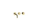 Herzbach MODUL7 PUSH TA Waschtisch- 70.702103.1.03 Wandbatterie Fertigset 210mm PVD Gold