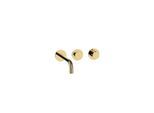 Herzbach MODUL7 PUSH TA Waschtisch- 70.702403.1.03 Wandbatterie Fertigset 240mm PVD Gold