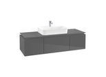 Villeroy & Boch Legato Waschtischunterschrank B75900FP 140x38x50cm, Glossy Grey