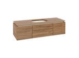 Villeroy und Boch Legato Waschtischunterschrank B75900RH 140x38x50cm, Waschtisch mittig, Kansas Oak