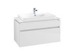 Villeroy & Boch Legato Waschtischunterschrank B695L0DH 100x55x50cm, mit LED-Beleuchtung, Glossy White