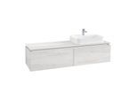 Villeroy & Boch Legato Waschtischunterschrank B765L0E8 160x38x50cm, mit LED-Beleuchtung, White Wood