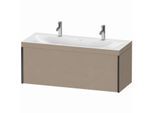 Duravit XViu Waschtisch-Unterschrank XV4613OB275C 120x48cm, 1 Auszug, schwarz matt, Rahmen C, leinen