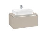 Villeroy & Boch Legato Waschtischunterschrank B753L0VK 80x38x50cm, mit LED-Beleuchtung, Soft Grey
