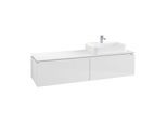 Villeroy & Boch Legato Waschtischunterschrank B765L0DH 160x38x50cm, mit LED-Beleuchtung, Glossy White