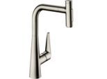 hansgrohe Talis Küchenarmatur 72823800 Edelstahl-optik, Ausziehbrause, 2jet