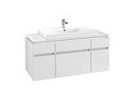 Villeroy & Boch Legato Waschtischunterschrank B697L0DH 120x55x50cm, mit LED-Beleuchtung, Glossy White