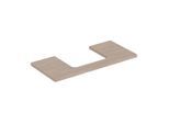 Geberit One Waschtisch-Platte 505284005 105 x 3 x 47 cm, Eiche/Melamin Holzstruktur, Ausschnitt mittig