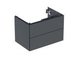 Geberit One Waschtisch-Unterschrank 505262008 74 x 50,4 x 47 cm, mattschwarz, 2 Schubladen