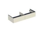 Geberit One Waschtisch-Unterschrank 505076004 133,2x50,4x47cm, 2 Schubladen, sand-grau/lackiert hochglänzend