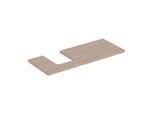 Geberit One Waschtisch-Platte 505295005 120 x 3 x 47 cm, Eiche/Melamin Holzstruktur, Ausschnitt links