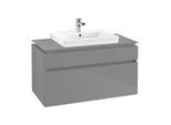 Villeroy & Boch Legato Waschtischunterschrank B68100FP 100x55x50cm, Glossy Grey
