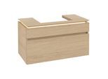 Villeroy & Boch Legato Waschtischunterschrank B681L0VJ 100x55x50cm, mit LED-Beleuchtung, Nordic Oak