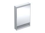 Geberit One Spiegelschrank 505820001 60x90x15cm, mit Nische, 1 Tür, Anschlag links, Aluminium eloxiert