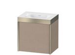 Duravit XViu Waschtisch-Unterschrank XV4630NB175P 45x33,3cm, 1 Tür, links, ohne Hahnloch, champagner matt, Rahmen P, leinen