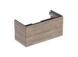 Geberit One Waschtisch-Unterschrank 505264006 103,6 x 50,4 x 47 cm, Nussbaum hickory/Melamin Holzstruktur, 2 Schubladen