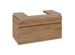 Villeroy und Boch Legato Waschtischunterschrank B68100RH 100x55x50cm, Waschtisch mittig, Kansas Oak