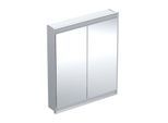 Geberit One Spiegelschrank 505802001 75 x 90 x 15 cm, Aluminium eloxiert, mit ComfortLight, 2 Türen