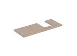 Geberit One Waschtisch-Platte 505315005 120 x 3 x 47 cm, Eiche/Melamin Holzstruktur, Ausschnitt rechts