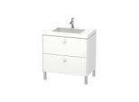 Duravit Brioso c-bonded Waschtisch mit Unterbau BR4701N1818, 80x48cm, Weiß Matt, ohne Hahnloch