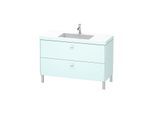 Duravit Brioso c-bonded Waschtisch mit Unterbau BR4703N0909, 120x48cm, Lichtblau Matt, ohne Hahnl.
