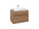 Villeroy und Boch Legato Waschtischunterschrank B67900RH 80x55x50cm, Waschtisch mittig, Kansas Oak