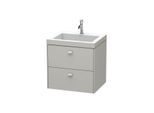 Duravit Brioso c-bonded Waschtisch mit Unterbau BR4605N0707, 60x48cm, Betongrau Matt, ohne Hahnl.