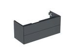Geberit One Waschtisch-Unterschrank 505265008 118,4 x 50,4 x 47 cm, mattschwarz, 2 Schubladen