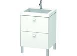 Duravit Brioso c-bonded Waschtisch mit Unterbau BR4700O1818, 60x48cm, Weiß Matt, 1 Hahnloch