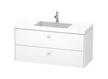 Duravit Brioso c-bonded Waschtisch mit Unterbau BR4608O1818, 120x48cm, Weiß Matt, 1 Hanloch