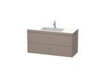 Duravit Brioso c-bonded Waschtisch mit Unterbau BR4608N4343, 120x48cm, Basalt Matt, ohne Hahnloch