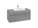 Villeroy & Boch Legato Waschtischunterschrank B683L0FP 120x55x50cm, mit LED-Beleuchtung, Glossy Grey