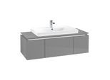 Villeroy & Boch Legato Waschtischunterschrank B696L0FP 120x38x50cm, mit LED-Beleuchtung, Glossy Grey