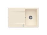 Villeroy und Boch Flächenbündige Spüle 33342FFU mit Ablaufgarnitur und Exzenterbetätigung, Ivory