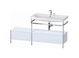 Duravit Happy D.2 Plus Möbelwaschtisch-Kombination HP4858E9797 160x49cm, mit Metallkonsole, 2 Hahnlöcher, lichtblau seidenmatt