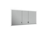 Keuco Royal Lumos Spiegelschrank 14316172303 1400 x 735 x 165 mm, Wandeinbau, silber-eloxiert, 3 lange Türen