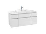 Villeroy & Boch Legato Waschtischunterschrank B68300DH 120x55x50cm, Glossy White