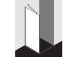 Kermi Filia XP Seitenwand FXTWD10320VYK 103 x 200 cm, silber hochglanz, ESG SR Opaco Clean, auf Duschplatz