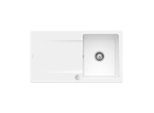 Villeroy und Boch Flächenbündige Spüle 33352FKG mit Ablaufgarnitur und Exzenterbetätigung, Snow White