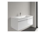 Villeroy und Boch Venticello Möbel-Waschtisch 4104ALRW 100x50cm, stone white C-plus, mit Hahnloch, mit Überlauf