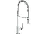 hansgrohe Axor Montreux Küchenarmatur 16582800 Edelstahl-Optik, Schwenkbar 360°, Semi-Pro