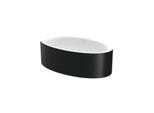 Bette BetteEve Badewanne 6043-351CFXXS 180x100x45cm, schwarz matt