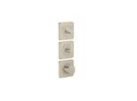 Hansgrohe Axor Citterio C Thermostatmodul 380/120, 49710820 ohne Struktur, brushed nickel, Unterputz, mit Rosetten