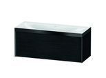 Duravit XViu Waschtisch-Unterschrank XV4612NB216P 120x48cm, 1 Auszug, ohne Hahnloch, schwarz matt, Rahmen P, Eiche schwarz