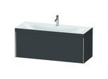 Duravit XViu Waschtisch-Unterschrank XV4612OB149C 120x48cm, 1 Auszug, 1 Hahnloch, champagner matt, Rahmen C, graphit matt