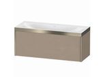 Duravit XViu Waschtisch-Unterschrank XV4612NB175P 120x48cm, 1 Auszug, ohne Hahnloch, champagner matt, Rahmen P, leinen