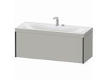 Duravit XViu Waschtisch-Unterschrank XV4612EB207C 120x48cm, 1 Auszug, 2 Hahnlöcher, schwarz matt, Rahmen C, betongrau matt