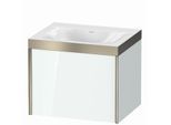 Duravit XViu Waschtisch-Unterschrank XV4609NB185P 60x48cm, 1 Auszug, ohne Hahnloch, champagner matt, Rahmen P, weiß hochglanz