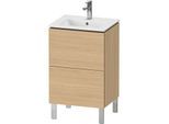 Duravit L-Cube Waschtisch-Unterschrank LC667103030 52x42,1x70,4cm, 2 Auszüge, stehend, Eiche natur