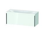 Duravit XViu Waschtisch-Unterschrank XV4612NB285C 120x48cm, 1 Auszug, ohne Hahnloch, schwarz matt, Rahmen C, weiß hochglanz